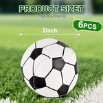 Close up view of black and white soccer pattern juggling ball