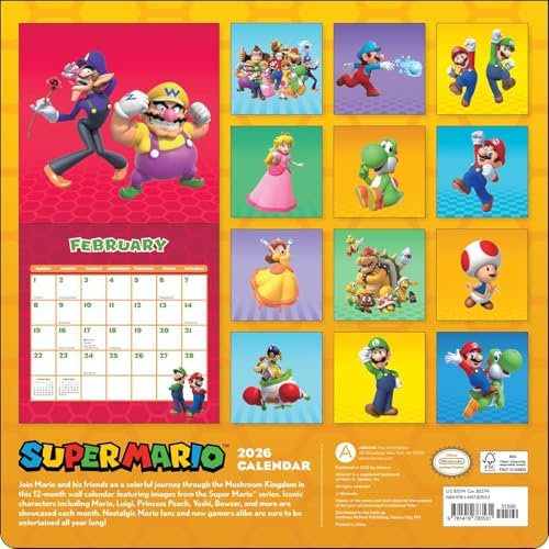 Super Mario 2026 Wall Calendar - Image 3