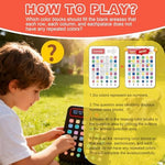 Soft touch silicone buttons on color Sudoku console