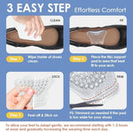 Two pairs of medium arch support inserts for women's footwear.