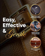 Clear leather conditioning emulsion for high end accessories