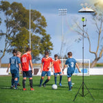 Lconvicely photography sunshield side view demonstrating the one hundred and eighty degree rotatable ballhead mechanism for flexible shading angles