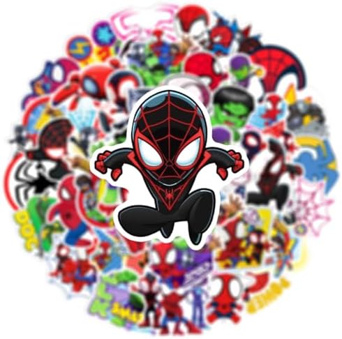 Variety of Spidey Amazing Friends character stickers for fans