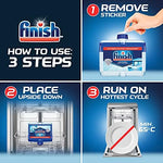 Authentic USA imported dishwasher cleaner pack for hard water stain removal.