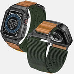 Shockproof smartwatch protective bumper showing raised bezel and precision button cutouts