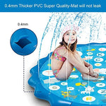Arfbear kids splash pad deflated and folded compactly to a portable magazine size for easy storage
