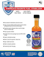 Two pack of Ethanol Shield fuel storage stabilizer highlighting the triple antioxidant formula