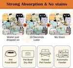 Ddpodnqak Pet Feeding Mat non-slip rubber backing detail