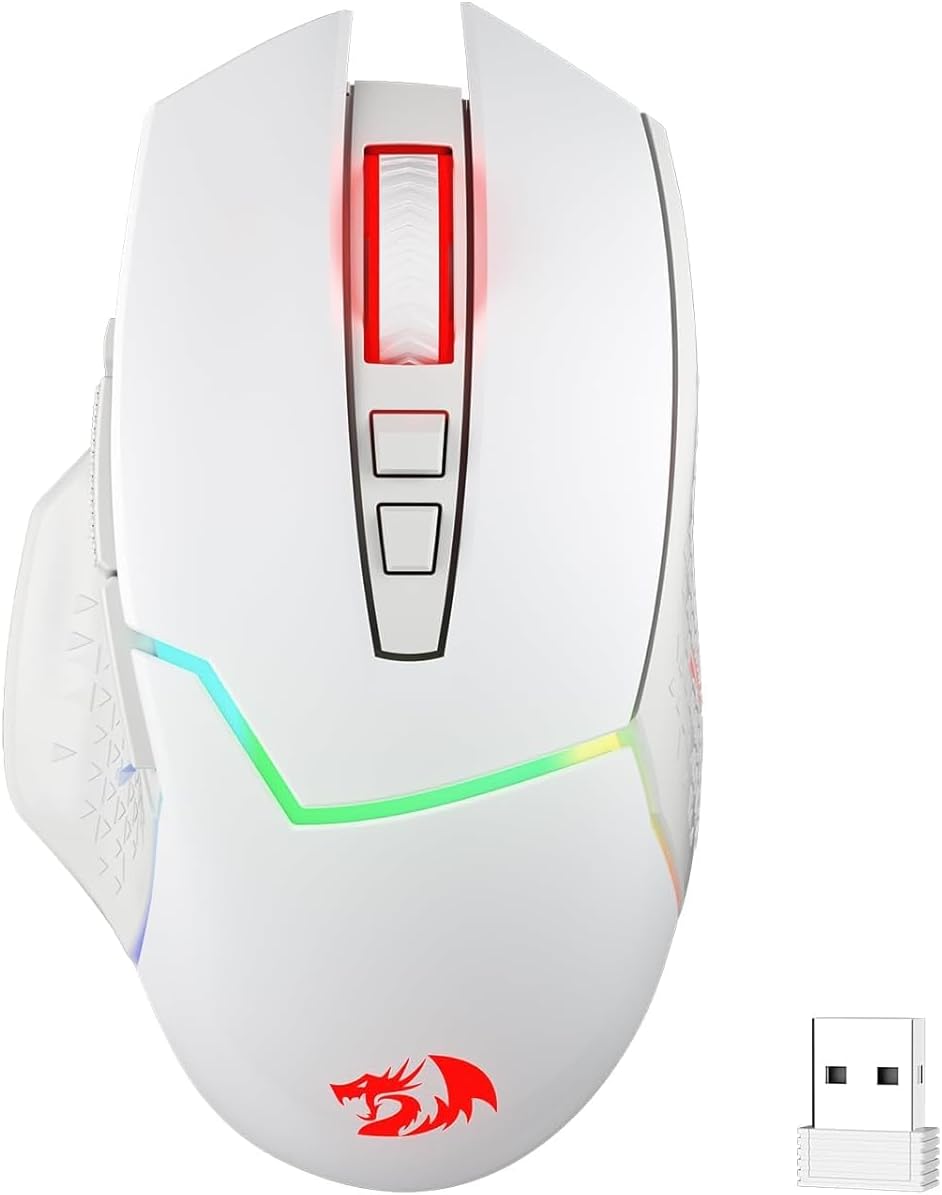 Redragon M690 PRO Wireless RGB Gaming Mouse 8000 DPI Remapping Keys | Cable-Free 0 Delay, Rapid-Fire Macro Keybinds, Vibing Backlight, Ergonomic Grip Body Comfort - Image 12
