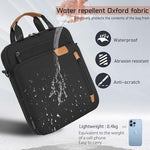 TORIBIO travel tablet sleeve side angle demonstrating its lightweight and slim profile for easy commuting.