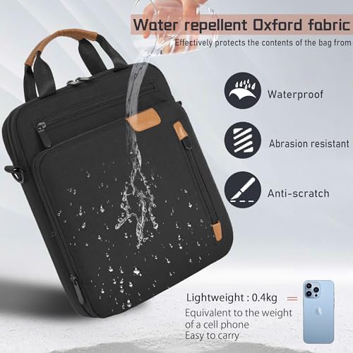 TORIBIO travel tablet sleeve side angle demonstrating its lightweight and slim profile for easy commuting.