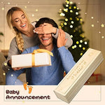 Top angle of the premium wooden pregnancy announcement chest on a neutral surface.