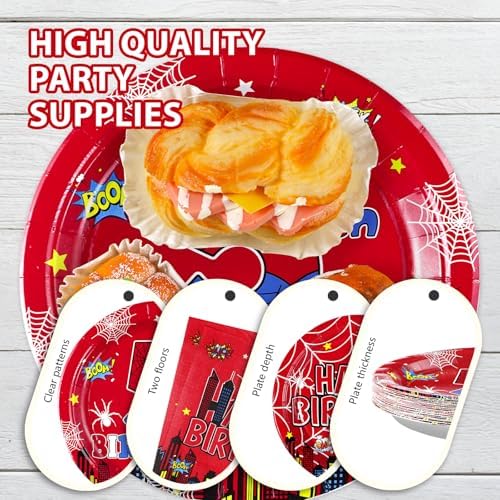 Full collection of Grencian spider hero party supplies