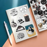 Tunosava durable vinyl stickers on a clear tablet skin