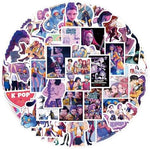 Collection of 110 pieces Demon Hunters movie stickers