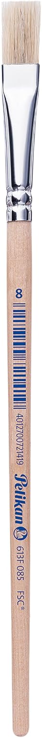 Pelikan 700368 Type 613F 3 Sizes 4, 6 and 8 Pack of 3, Bristle Brush: S 613, Gre: 4,6,8 - Image 12