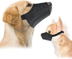 Downtown Pet Supply Size 0 muzzle showing the adjustable strap and quick release buckle.