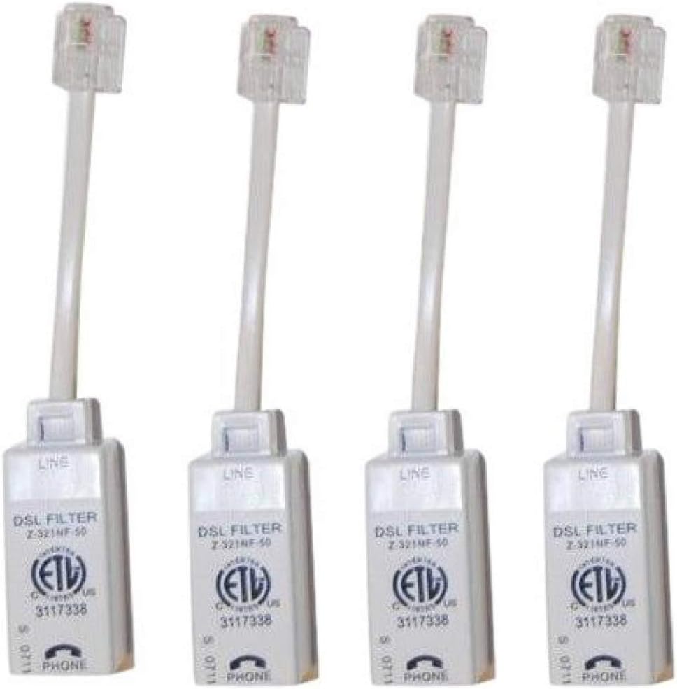 ScreenBeam 4-pack inline DSL phone filters front view