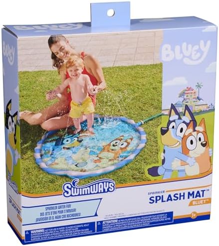 Toddler water mat layout showing the full forty inch diameter circular design