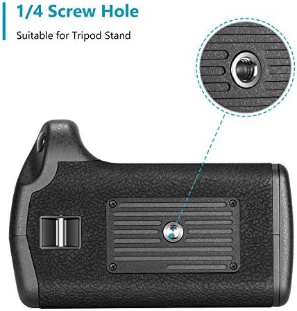 Neewer camera battery grip attached to a digital SLR camera base setup