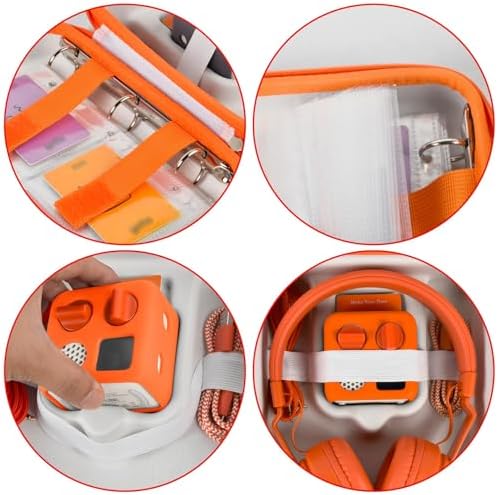 Casmilee travel bag with adjustable shoulder strap attached for children speaker transport.