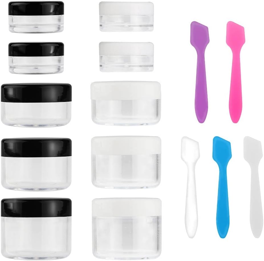 Accmor 10 piece makeup travel container set front view
