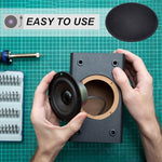 Top view of 45mm paper dust cap for speakers