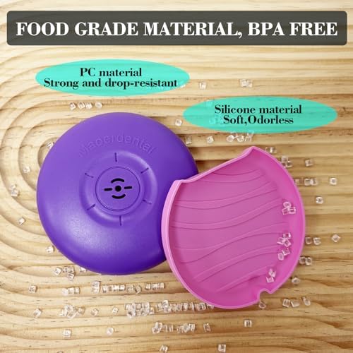 Magnetic closure mechanism demonstration on pink retainer holder