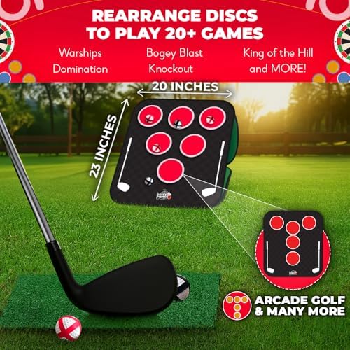 Close up of the Bogey Pong chipping target interface
