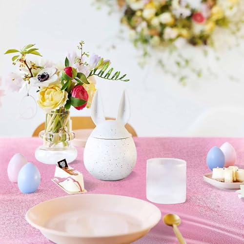 Folded holographic laser pink party table cover