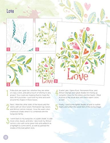 Just Add Watercolor Flowers: Easy Techniques and Beautiful Patterns for True Beginners (Design Originals) 8 Step-by-Step Skill-Building Projects with Tips & Tricks on Thick Perforated Watercolor Paper - Image 8
