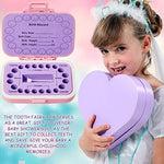 Jetec pink keepsake storage box for kids teeth and hair