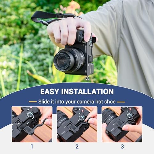 Sony Alpha 6700 camera accessory highlighting the protective silicone pads on the hot shoe connector.