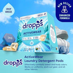 Dropps Crisp Breeze laundry pods in sustainable plastic-free cardboard box.