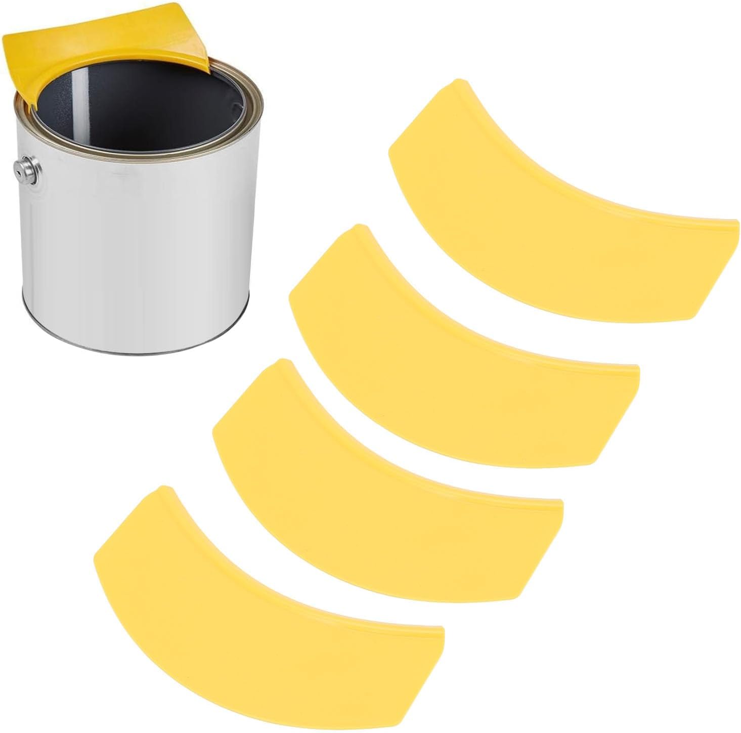Yanmis paint pouring spout front view on a gallon paint can