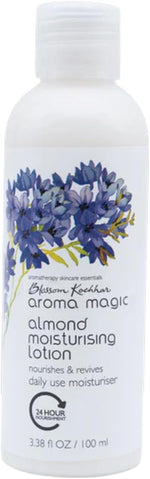 Aroma Magic almond moisturising lotion front view bottle packaging