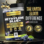 Top view of Earth Elixir 3 In 1 Methylene Blue Gummies bottle