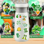 Festive Irish theme vinyl decals for water bottles