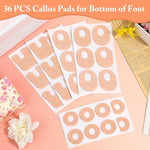 Self adhesive foot corn cushions in U shape shape for heel and sole pressure relief