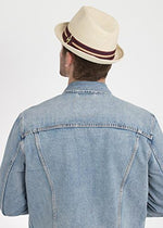 Peter Grimm Men's Depp Fedora Natural/Small/Medium AD - Image 4