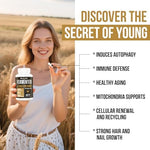 Premium spermidine capsules with natural plant based ingredients for adults