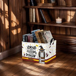 ASKETAM collapsible rectangle toy storage bin standing upright in a children playroom setup