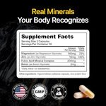 Bioavailable mineral vitamins and minerals supplement for sustained endurance and strength.
