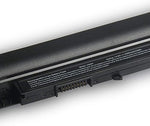 SML replacement laptop battery pack showing full compatibility model number sticker print