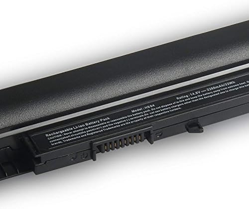 SML replacement laptop battery pack showing full compatibility model number sticker print