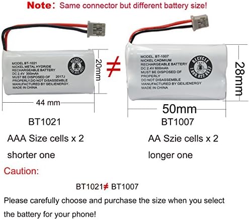 The white plastic connector plug on the GEILIENERGY replacement phone battery pack.