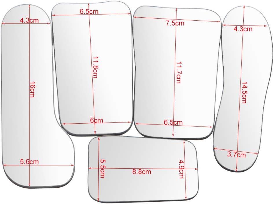 Angzhili intraoral orthodontic reflector mirrors showing dual-sided glass design.