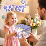 IFLOVE magical unicorn floor puzzle box back showing safety warnings and developmental milestones