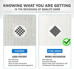 Demonstration of the non stick sterile gauze patch application over a minor burn injury.