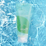 Isntree soothing moisturizer tube displayed upright showcasing product texture details.